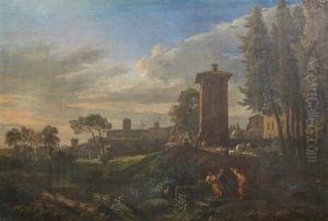 A View Of Rome With The Torre Delle Milizie In The Distance