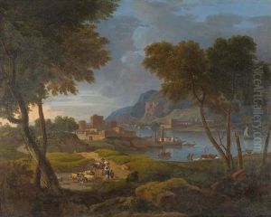 Sudliche Fluslandschaft Mit Schafern Und Herde