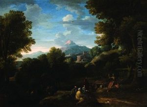 Paesaggio Con La Predica Del Battista