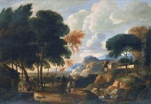 Italienate Landscape by Jan Frans van Bloemen