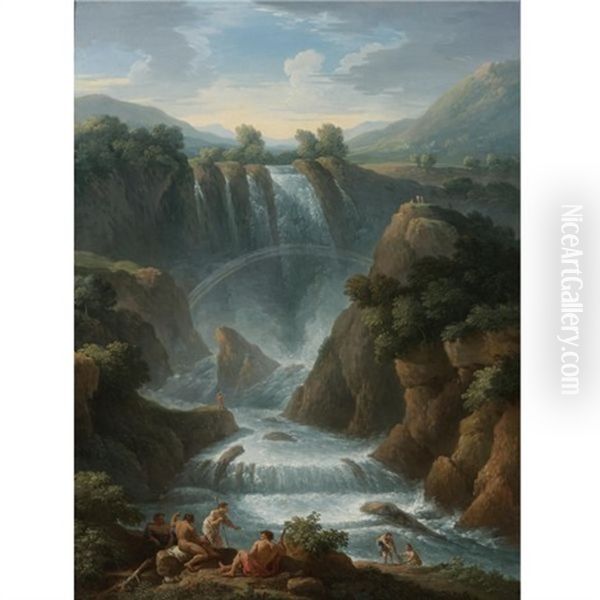 The Marmore Waterfalls At Terni - view 1