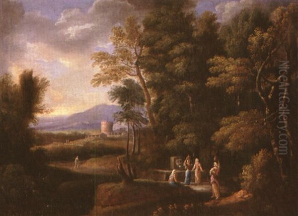 Paesaggio Con Donne Al Pozzo - view 1