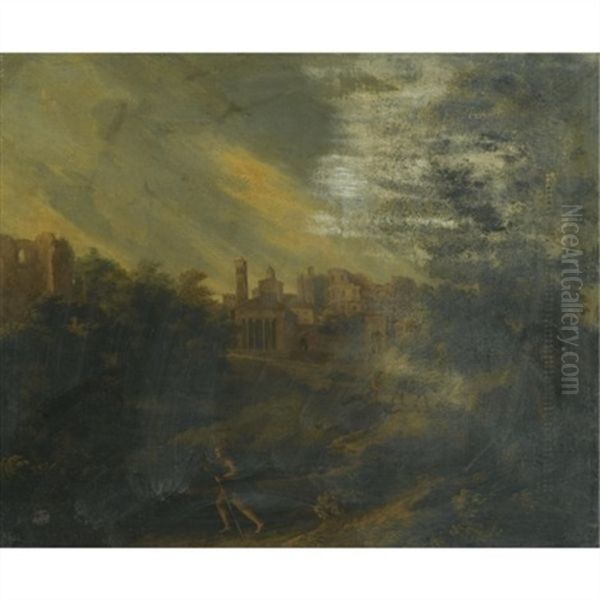 A Capriccio View Of Rome, With The Colosseum In The Distance - view 1