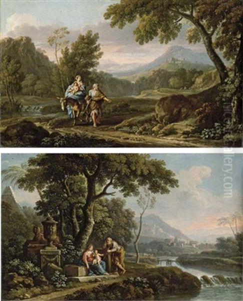 The Flight Into Egypt (+ The Rest On The Flight To Egypt; Pair) - view 1