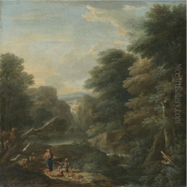 An Italianate Landscape With Christ Healing A Cripple - view 1