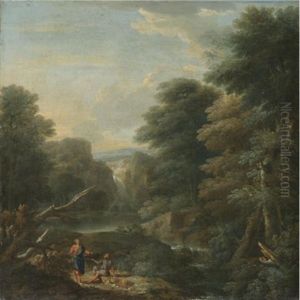 An Italianate Landscape With Christ Healing A Cripple An Italianate Landscape With Christ Healing A Cripple