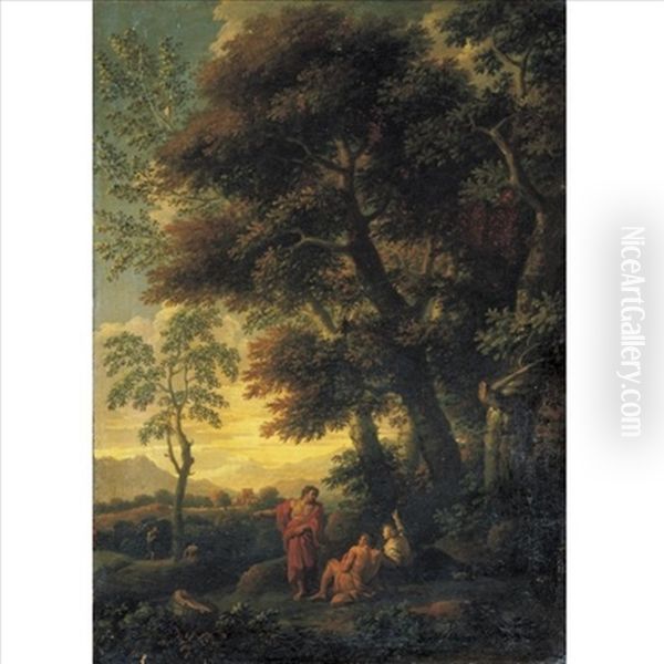 A Landscape With Figures Resting In The Foreground - view 1