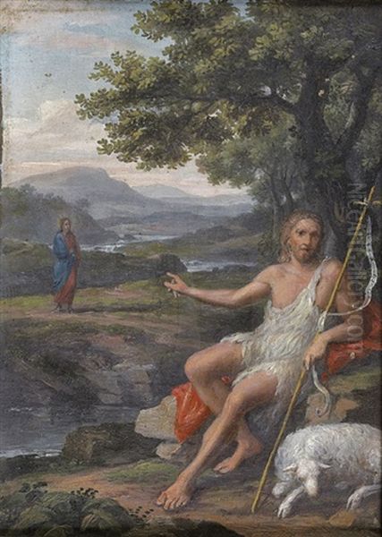 Saint Jean Baptiste Dans Un Paysage - view 1
