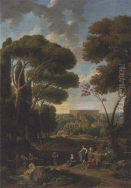 A Classical Landscape With A View Of Rome - view 1