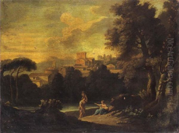 Paesaggio Fluviale Con Figure - view 1