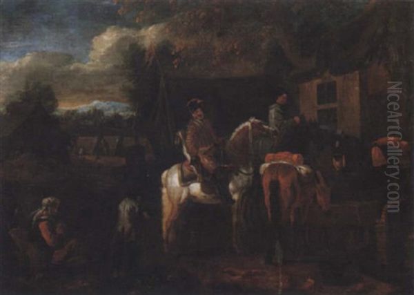 Landskap Med Rastande Kavallerist - view 1