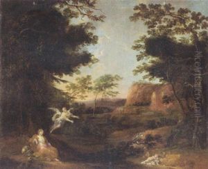 Hagar And Ishmael In The Desert by Jan Frans van Bloemen