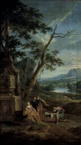 Klassische Landschaft by Jan Frans van Bloemen