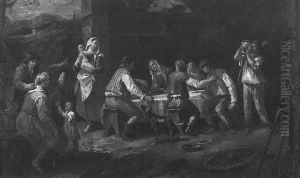 Repas De Paysans by Jan Frans van Bloemen