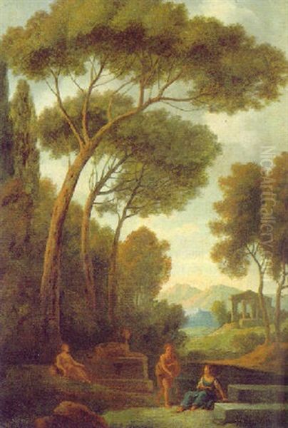 Ideale Landschaft Mit Rastenden - view 1