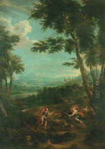 Landskap Med Diana Och Actaeon