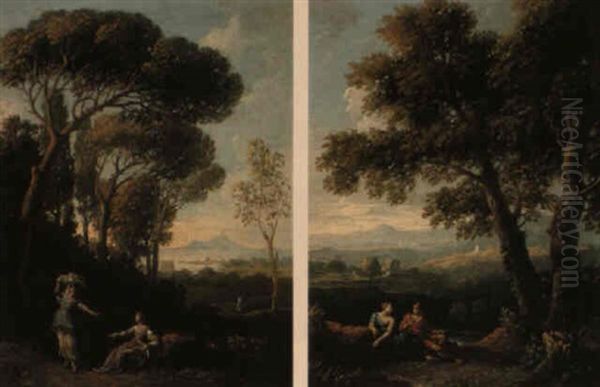 Arcadian Landscapes With Figures - view 1