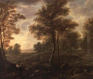 Pastorale Landschaft by Jan Frans van Bloemen