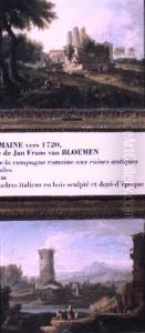 Paysage De La Campagne Romaine Aux Ruines Antiques by Jan Frans van Bloemen
