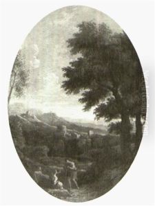Landscape With Figures Conversing Landscape With Figures Conversing
