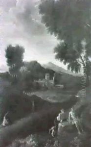 Paesaggio Laziale Con Figure Paesaggio Laziale Con Figure