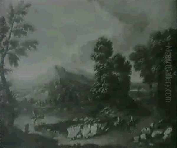 Paysage Anime Avec Cavaliers - view 1