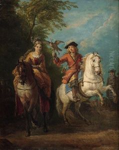 Le Depart Pour La Chasse Au Faucon