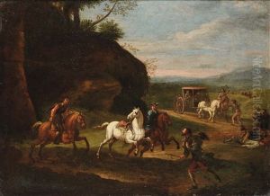 Battaglia Con Cavalieri by Pieter van Bloemen