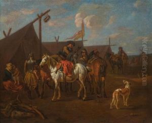 Pair Of Works: Encampment With Horses Pair Of Works: Encampment With Horses