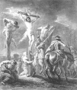 Die Kreuzigung Christi by Pieter van Bloemen