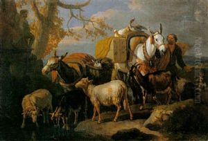 Die Heimkehr Vom Markt by Pieter van Bloemen