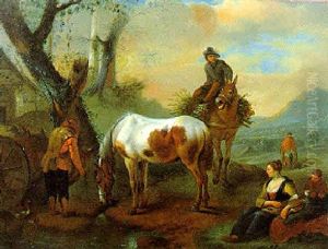 Reisigsammler Zu Pferd Reisigsammler Zu Pferd