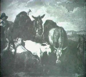 Berger Et Son Troupeau