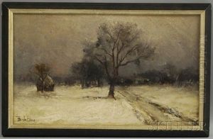 Snowy Winter Day by Francois de Blois