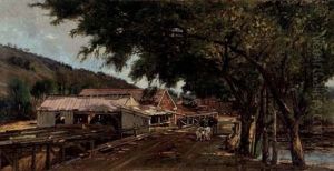 Sawmill On The St. Croix River by Francois de Blois