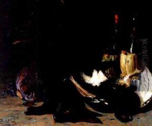 Still Life Of Game, Cabbage And Wine Still Life Of Game, Cabbage And Wine