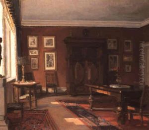 A Sunlit Interior by Gerhard Lichtenberg Blom