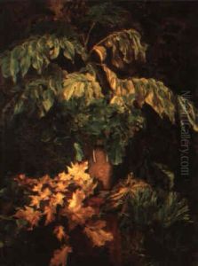 Still Life With Autumn Leaves by Gustav Vilhelm Blom
