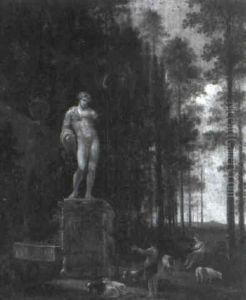Shepherd And A Peasant Girl By The Capitoline Antinous In A Wood Shepherd And A Peasant Girl By The Capitoline Antinous In A Wood