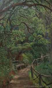 Afternoon Stroll, Gillies Park, Parnell by Charles Blomfield