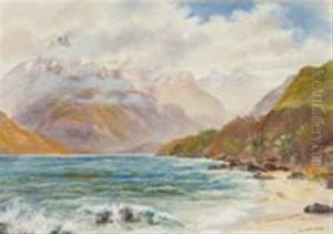 A Breezy Day, Lake Wakatipu, Cecil & Walter Peaks From One Mile Beach