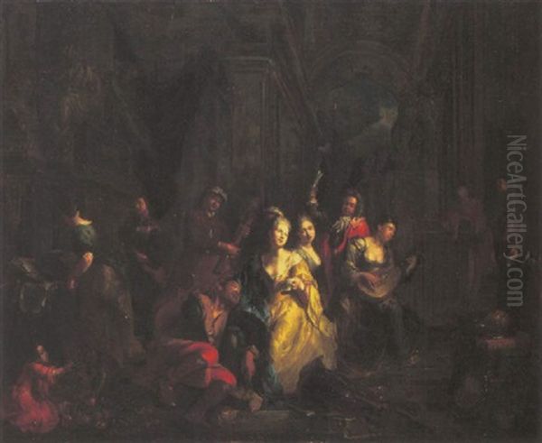The Prodigal Son Feasting With Harlots - view 1