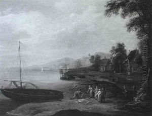 Kustenlandschaft Mit Bauernhausern by Maximilian Blommaerdt
