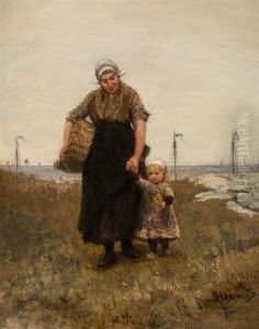 Mother And Child By The Seaside Mother And Child By The Seaside