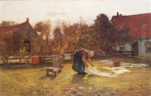 Bleaching Linnen On A Field