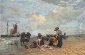 Return Of The Fishing Boats by Bernardus Johannes Blommers