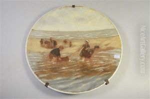 Scene De Plage Avec Enfants Scene De Plage Avec Enfants
