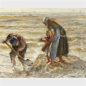 Building Sandcastles (begrje Maken) by Bernardus Johannes Blommers