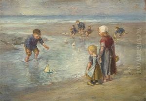 By The Sea by Bernardus Johannes Blommers
