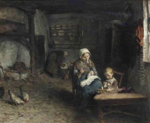 Daily Chores by Bernardus Johannes Blommers